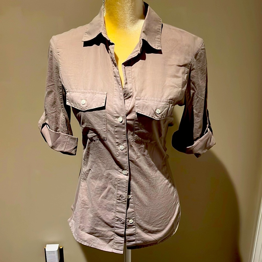 James Pearce Contrast Panel 3/4 Sleeve Shirt